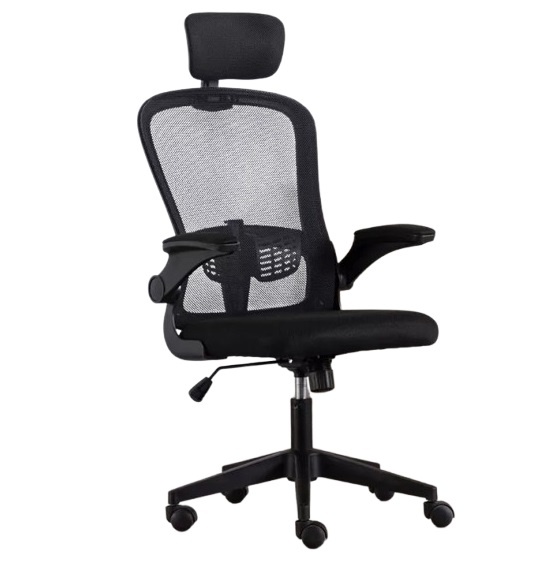 Silla de oficina Tyne con posabrazos y apoyacabeza