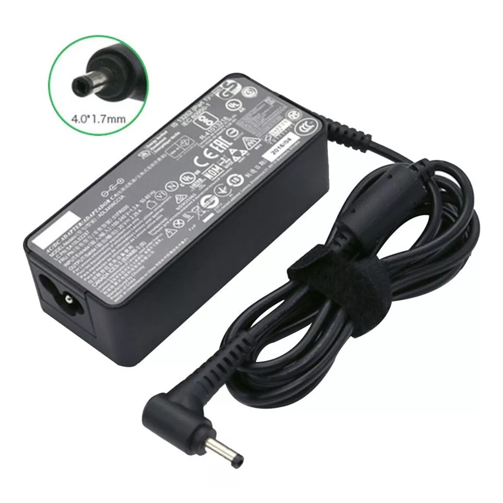 Cargador Lenovo 20v 3.25a 65w 4.0x1.7