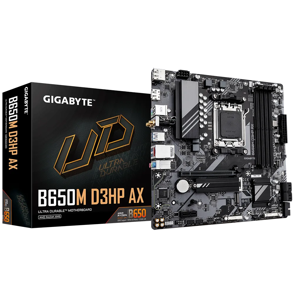  Motherboard Gigabyte B650M D3HP AX | DDR5 | Socket AM5 | MicroATX
