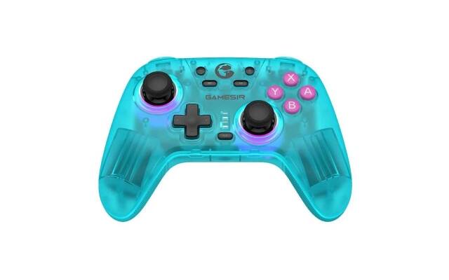 Control GameSir T4 Nova HD Rumble verde azulado Bluetooth