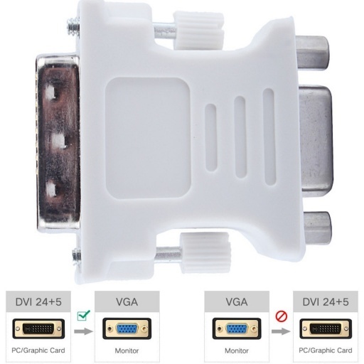 Adaptador DVI macho (24+5) a VGA hembra (15)