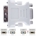 Adaptador DVI macho (24+5) a VGA hembra (15)