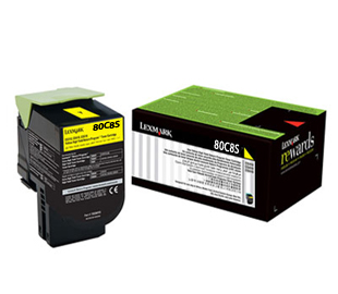 Toner original Lexmark 80C8SY0 - Amarillo 2.000cps CX310/410/510