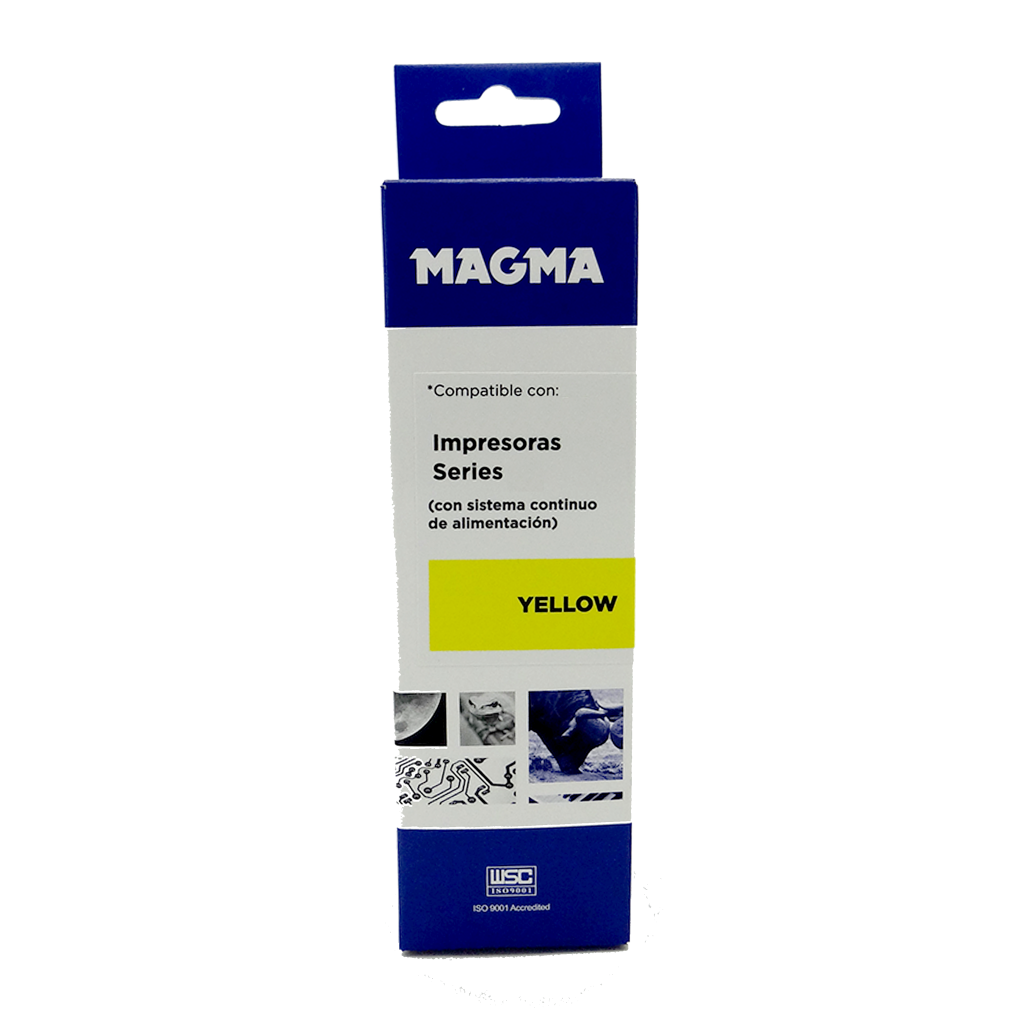 Botella de tinta compatible Brother Epson Canon y HP 100ml amarillo