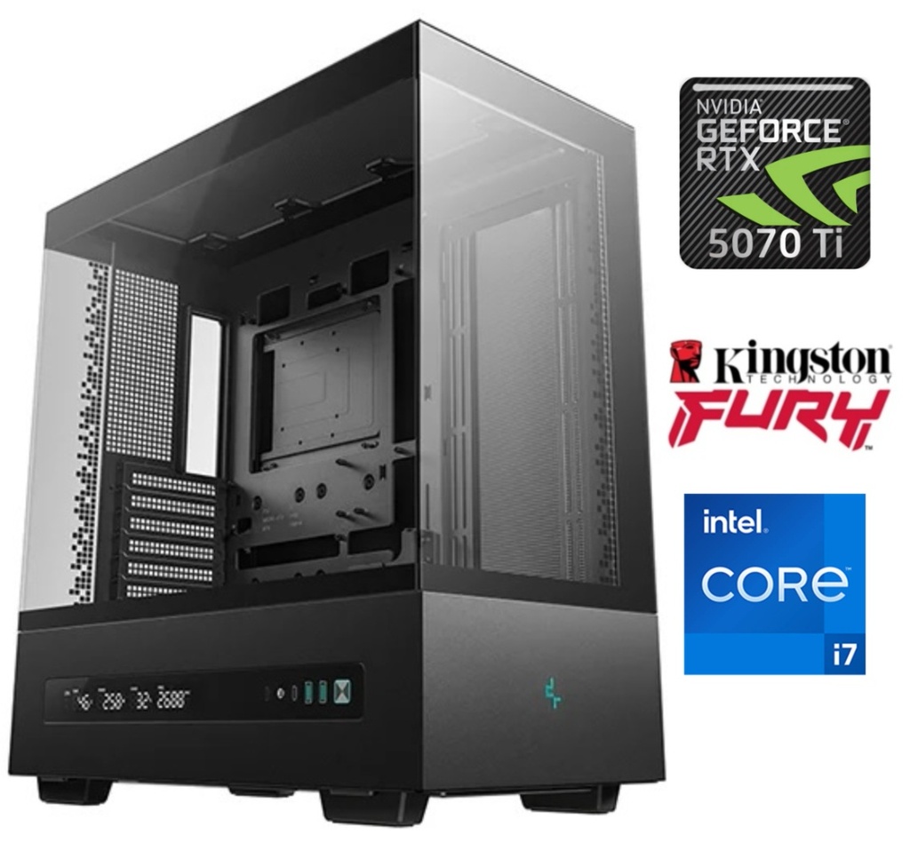 Equipo Gamer Core i7 14700KF, 32GB, 1TB NVMe, RTX 5070Ti 16GB