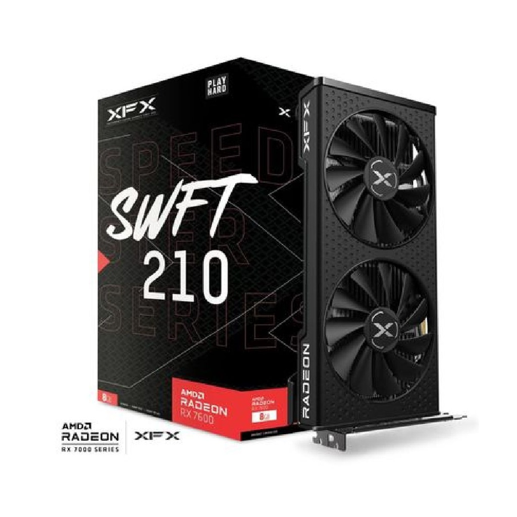 Tarjeta Xfx Radeon RX7600 Speedster S 8gb GDDR6