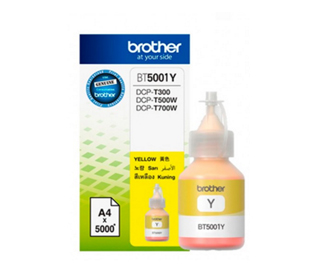 Botella de tinta original Brother BT-5001 - Amarillo 5.000cps