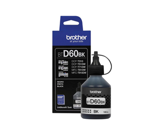 Botella de tinta original Brother BT-D60 - Negro 6.500cps