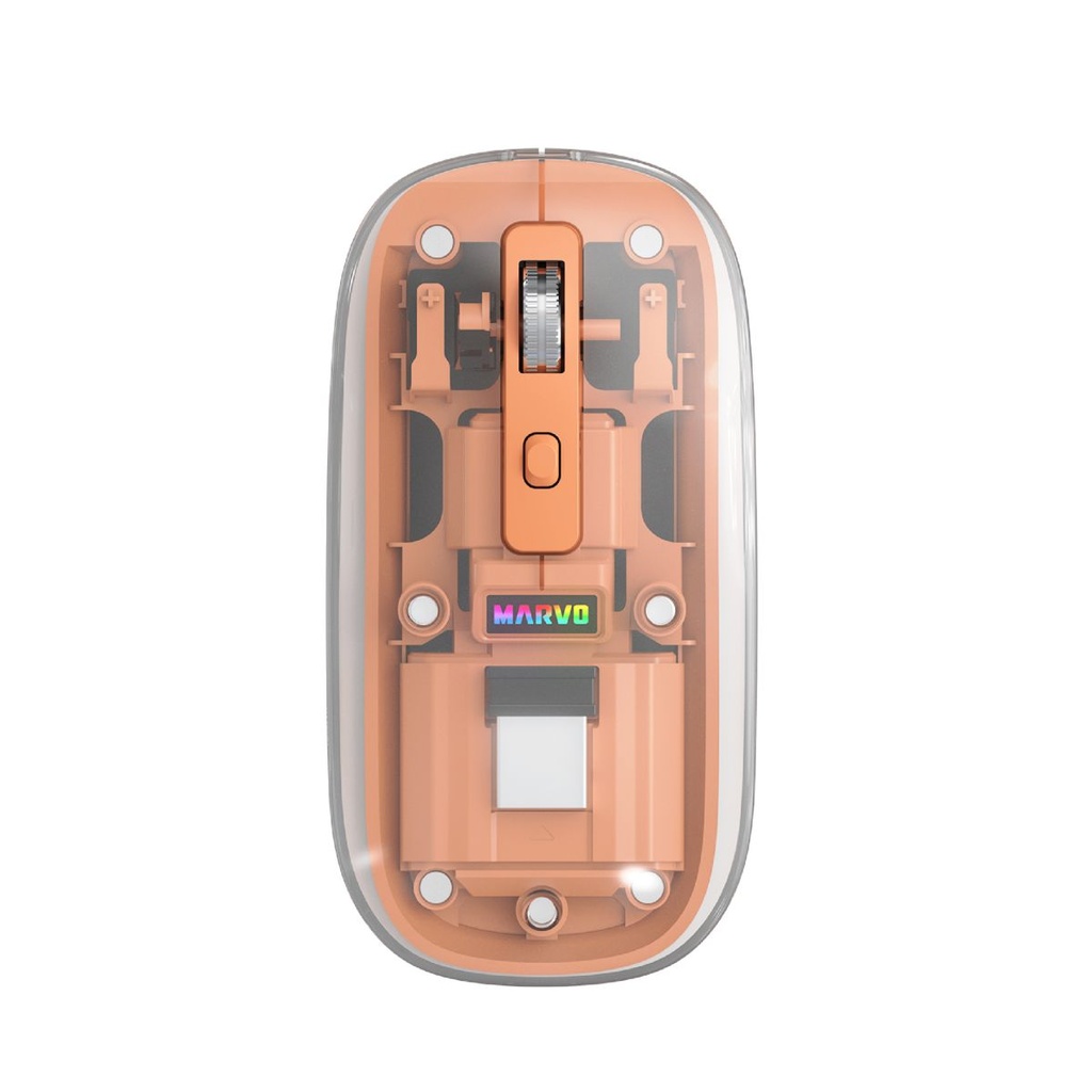 Mouse Marvo M810w Inalámbrico Naranja