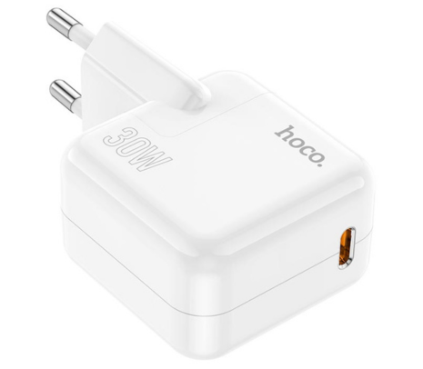 HOCO C112A CARGADOR DE PARED ADVANTAGE USB-C EU 30W WHITE