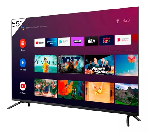 Smart TV Aiwa AW55B4K | 55" LED  FRAMELESS | 4K | 60Hz | WIFI, BT | AndroidTV | RAM 1GB | 8GB