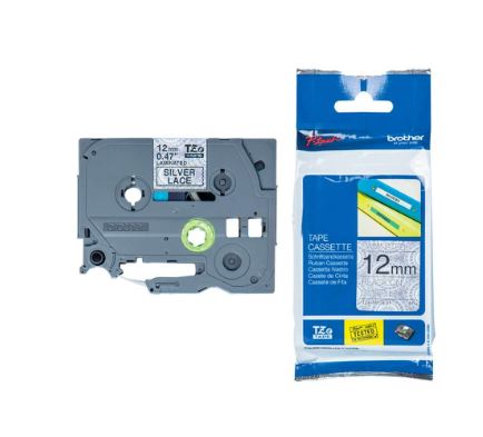 CINTA BROTHER TZEMPSL31 NEGRO/ENCAJE PLATEADO 12MM