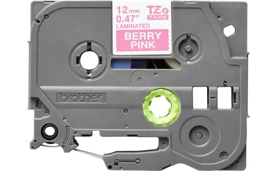 CINTA BROTHER TZEMQP35 BLANCO/FUCSIA 12MM