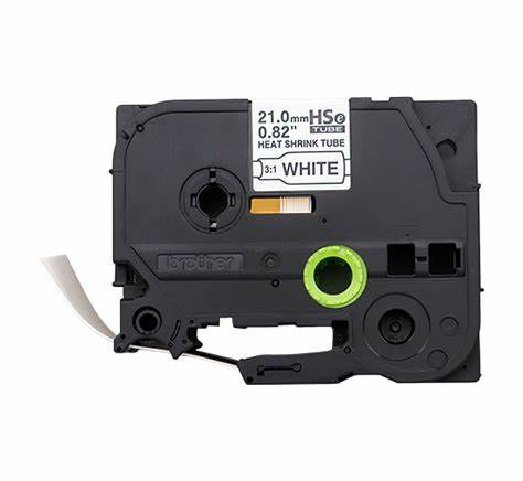 CINTA BROTHER HSE251E TERMOCONTRAIBLE 3:1 NEGRO/BLANCO 24MM