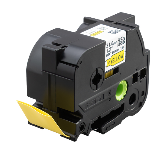 CINTA BROTHER HSE661E TERMOCONTRAIBLE 3:1 NEGRO/AMARILLO 36MM