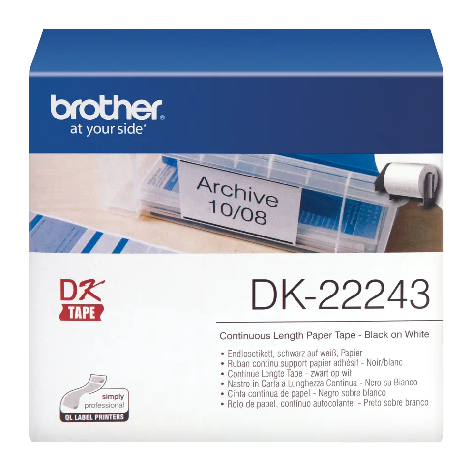BROTHER DK2243 ROLLO CONTINUO ESPECIAL 102 MM - 30.48M