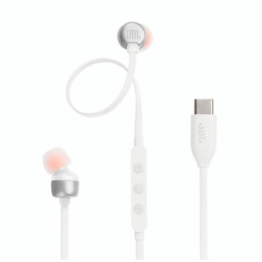 Auriculares JBL TUNE 310C cableado USB-C Blanco