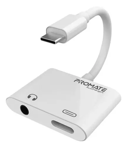 PROMATE AUXCHARGE-C USB-C A 3,55MM Y USB-C PUERTO