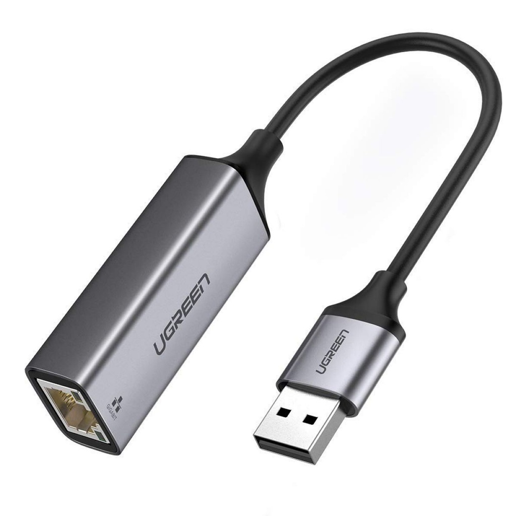 Adaptador Ugreen USB a RJ45 Ethernet Aluminio Gray