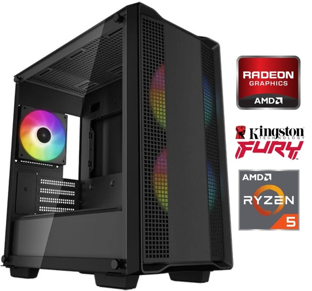 Equipo Gamer Ryzen 5 4500, 16GB, SSD 480GB, RX 580 8GB