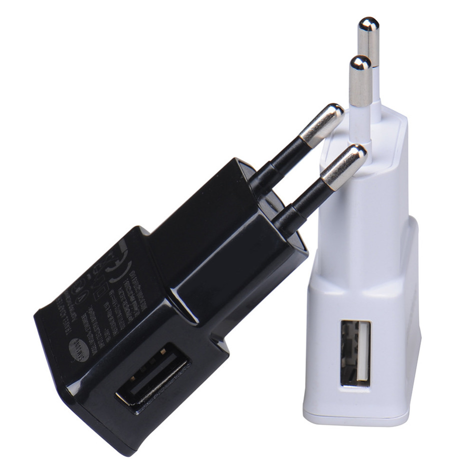 Cargador 220v a USB H - 2 A - Negros