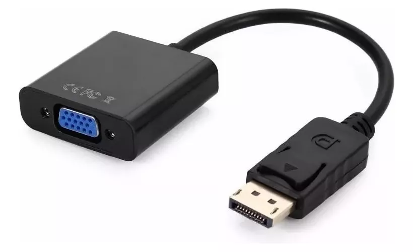 Adaptador DisplayPort macho a VGA hembra