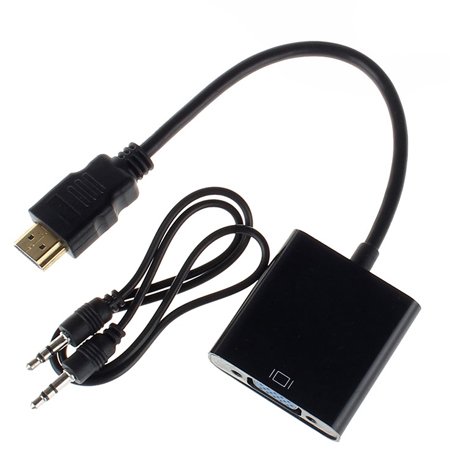 Adaptador HDMI M a VGA H c/audio Generico