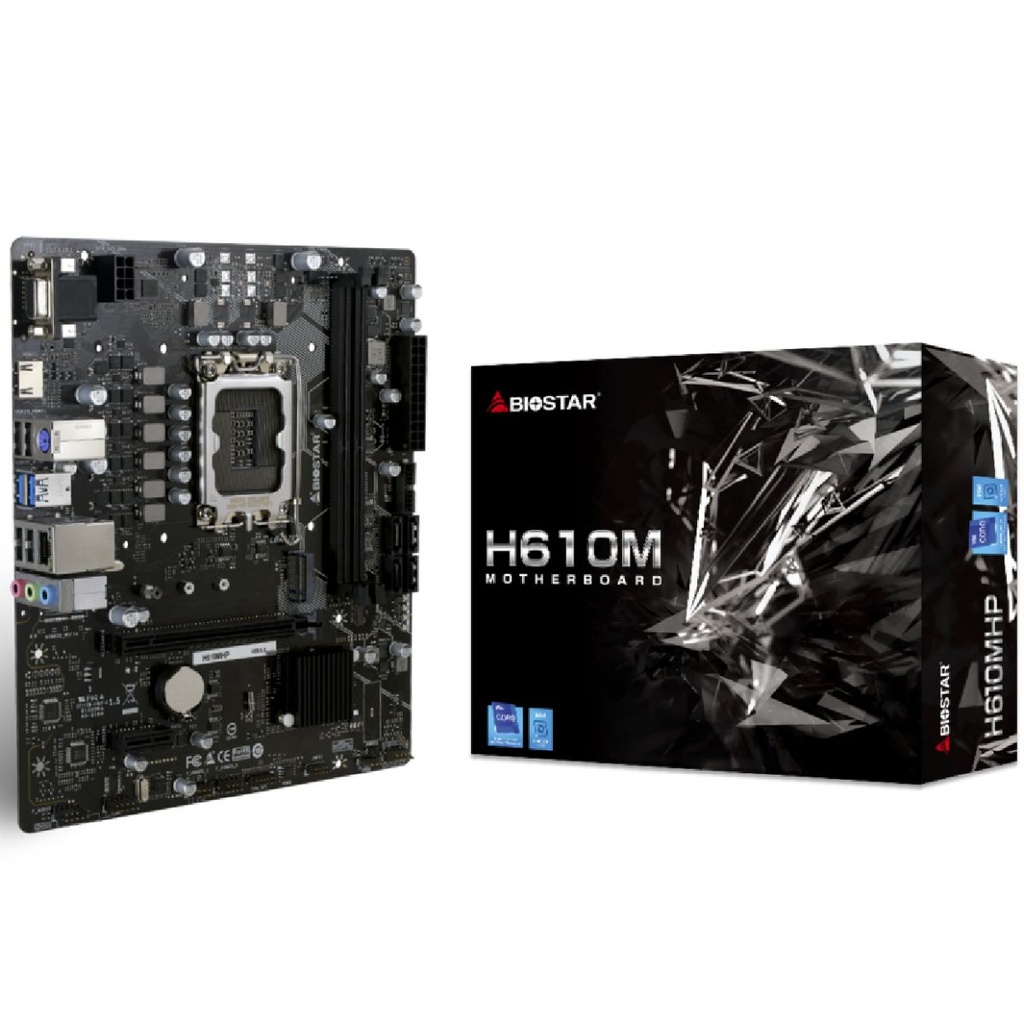 Motherboard Biostar Intel H610mhp D4 | DDR4 | Socket S1700 | MicroATX