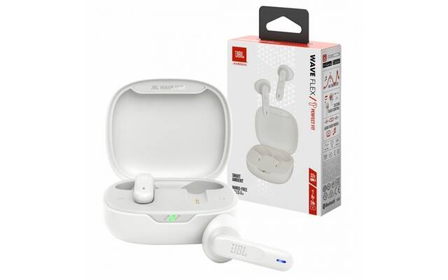Auricular JBL Wave Flex Truly blanco