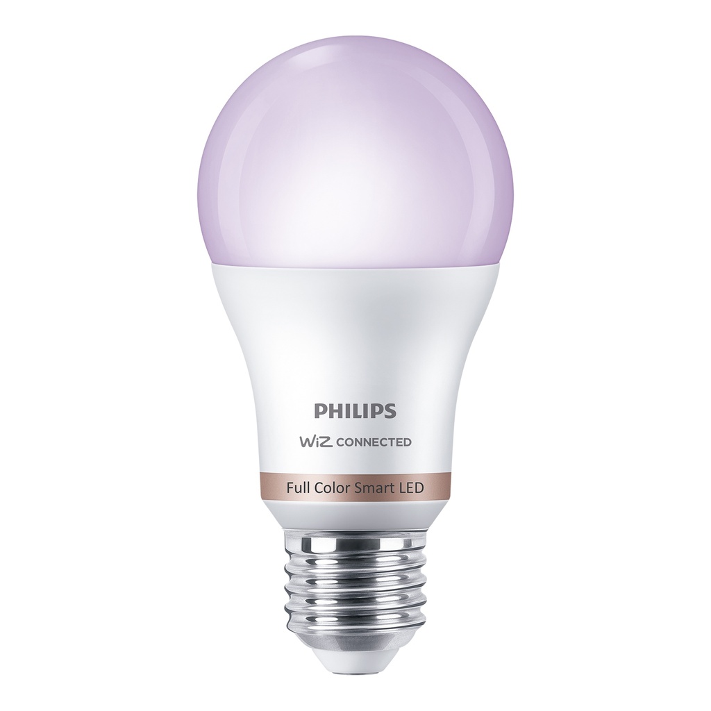 PHILIPS WIZ - LÁMPARA LED INTELIGENTE 929003601011 - 8W. BLANCO Y COLOR. E27. A60. 2200K-6500K.