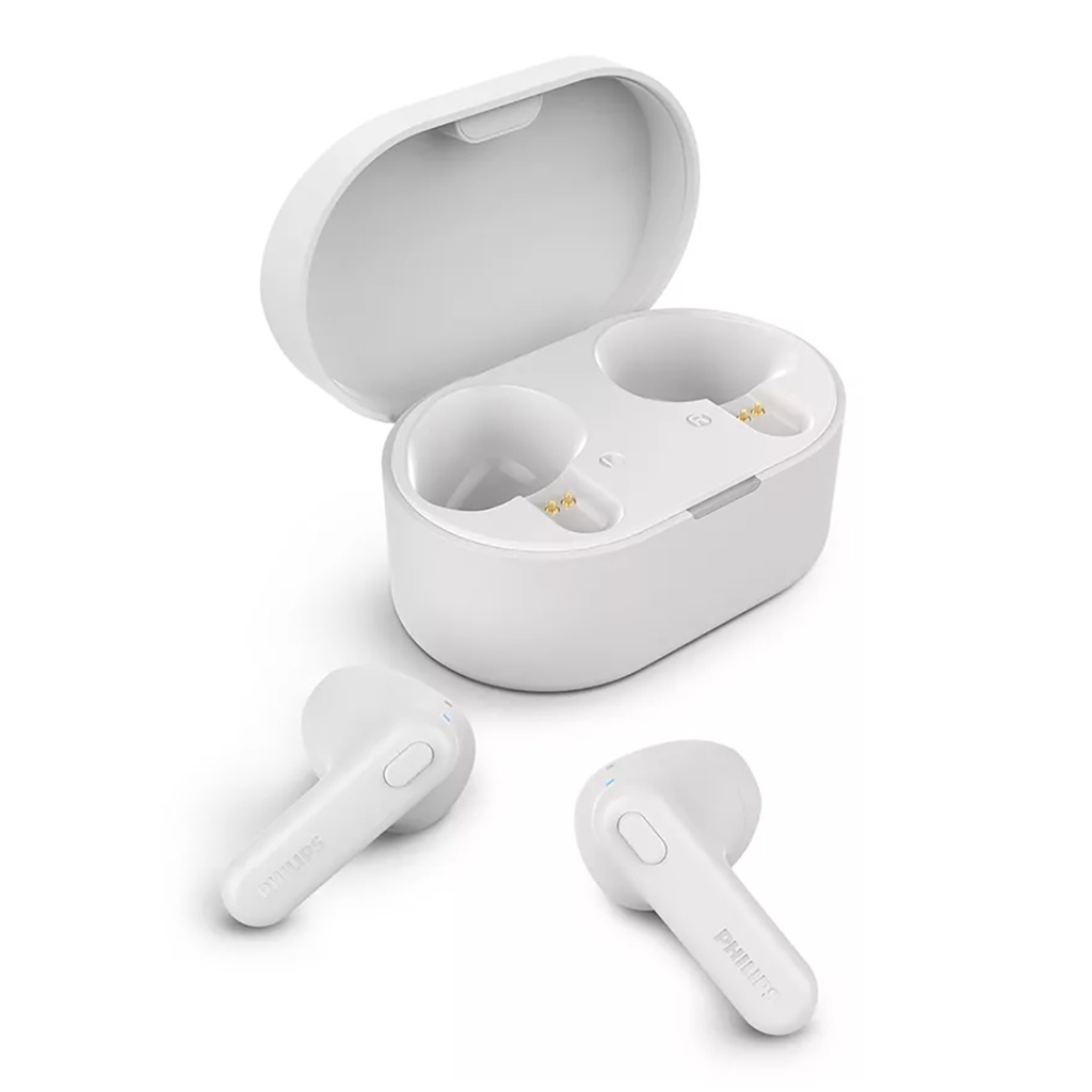 PHILIPS - AURICULARES INALÁMBRICOS TAT1138WT/00 - IPX4. BLUETOOTH. 10mW. 13mm. LI-ION 30 mAh / 250 mAh.
