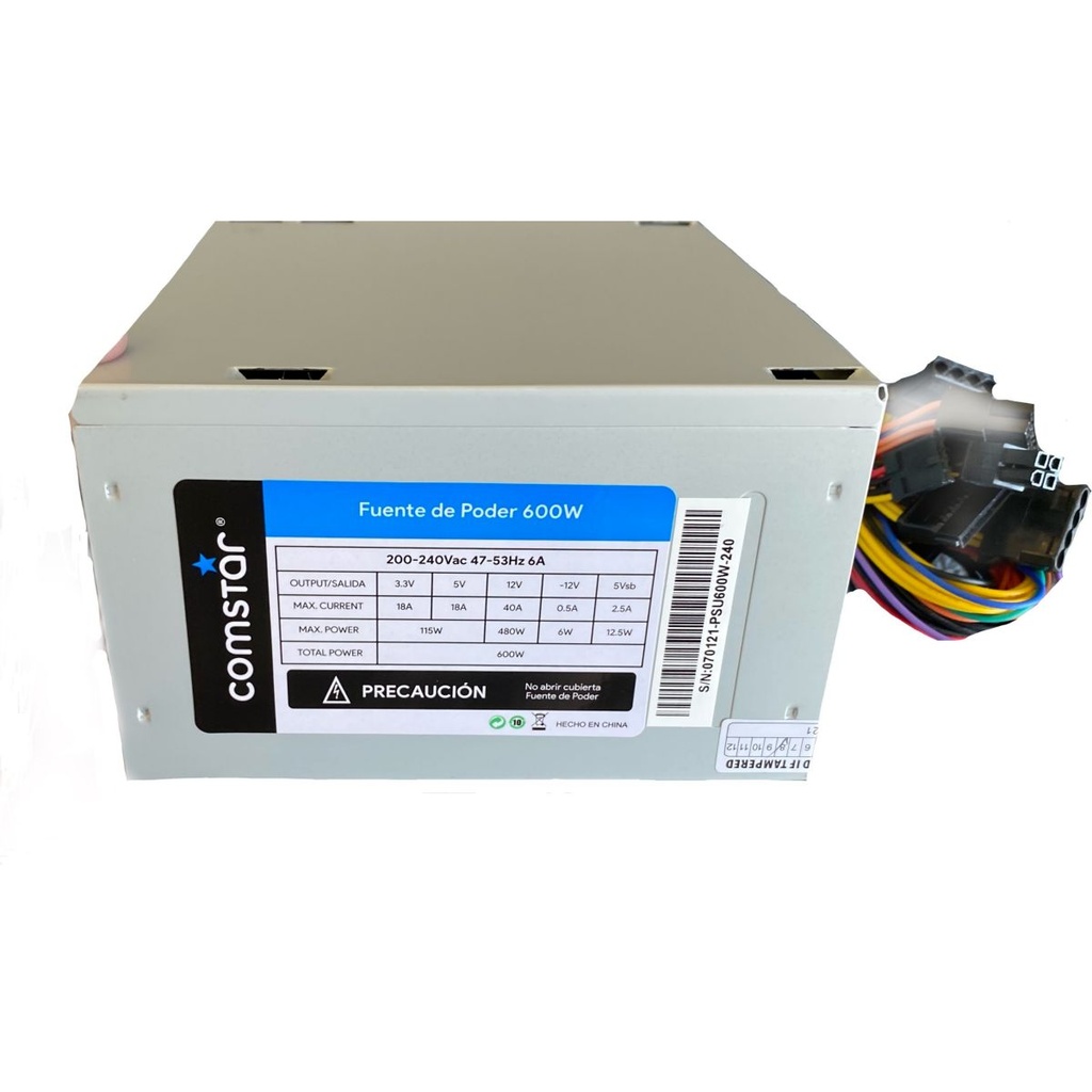 Fuente para PC genérica 600W