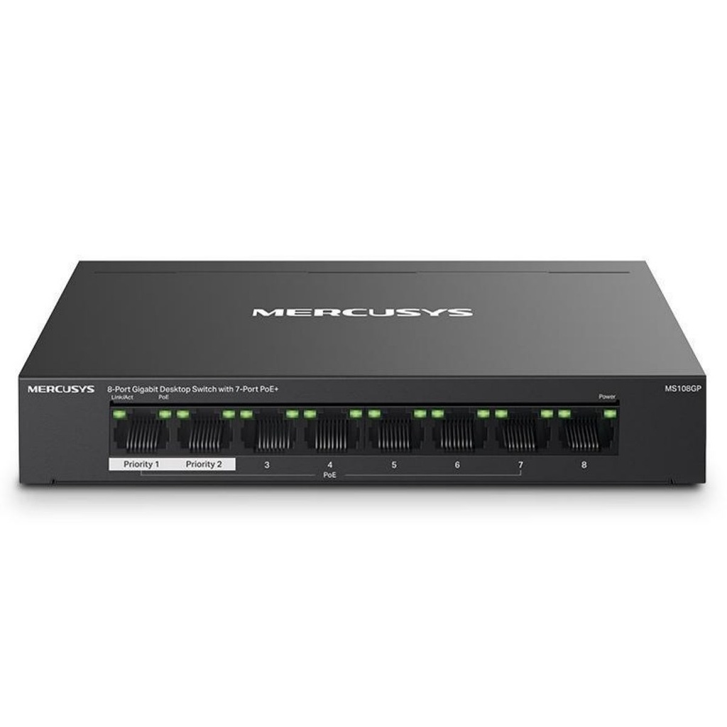 Switch MERCUSYS MS108GP 8 Puertos Gb (7 POE +)