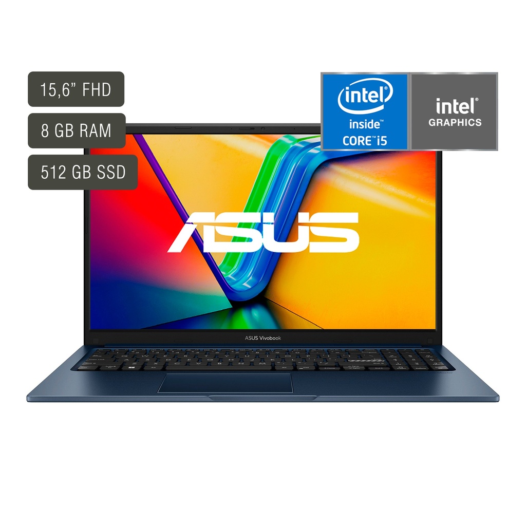 Notebook Asus 15 X1504ZA-NJ041W - MIL-STD-810H | 15,6'' | 60Hz | Core I5 1235U | 8GB | 512GB SSD