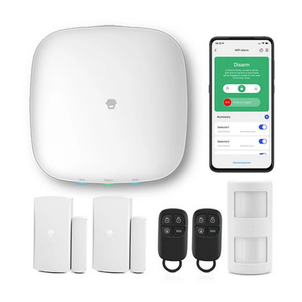 Kit Alarma Chuango H4 Plus Wifi 433 Mhz