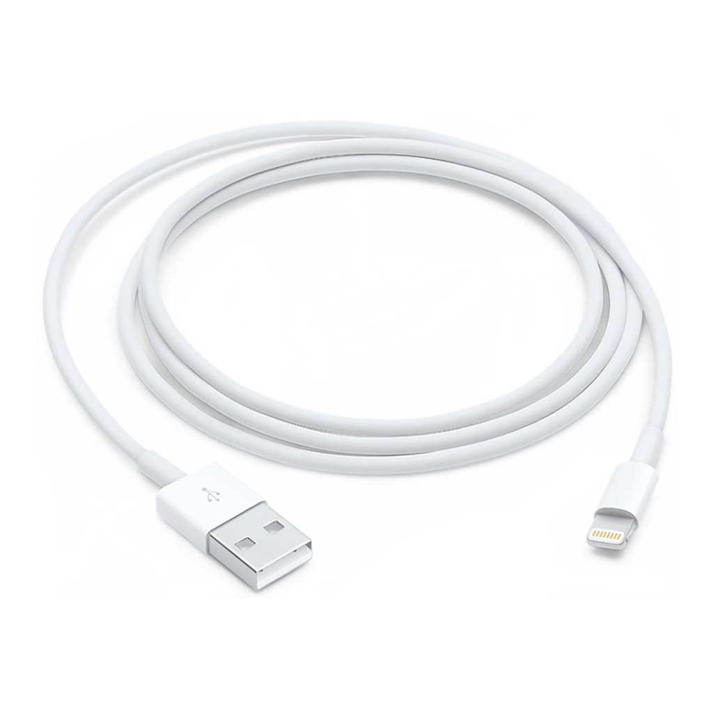 APPLE - CABLE LIGHTNING A USB - REVERSIBLE. 1M. Color: Blanco. BULK.