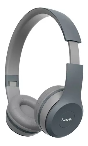Auriculares Havit H2575bt Micro SD FM MP3 BT gris