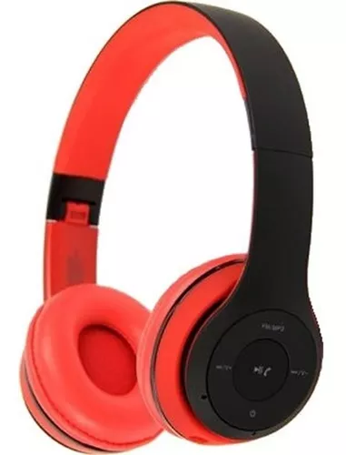Auriculares Havit H2575bt Micro SD FM MP3 BT rojo
