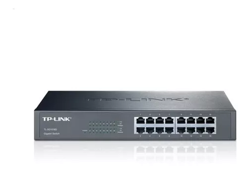 Switch 16 bocas TP-Link SG1016D 10/100/1000 Mbps rackeable