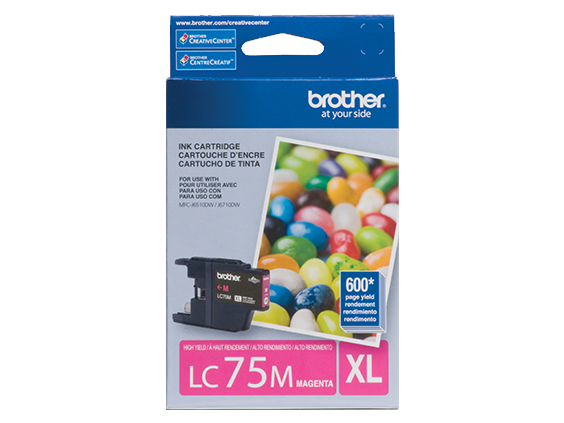 Cartucho original Brother LC75 - Magenta 600cps