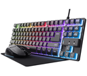 TRUST COMBO GXT794 GAMING TECLADO+MOUSE/MOUSE PAD ECO