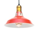 Luminaria colgante de techo vintage terracota 27x17cm