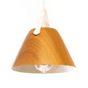 Luminaria de techo colgante sashimi madera 25x22cm