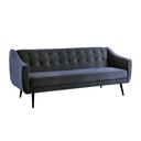 Sofa cama 3 cuerpos durham velvet azul