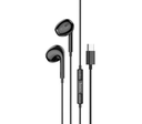 HOCO M1 EARPHONES MAX CRYSTAL C/MIC USB-C BLACK