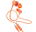 HOCO M107 EARPHONES DISCOVERER C/MIC 3.5MM ORANGE