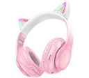HOCO W42 HEADPHONES CAT CON OREJAS P/NIÑOS BT CHERRY BLOSSOM