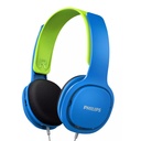 PHILIPS - AURICULARES CABLEADOS PARA NIÑOS SHK2000BL/00 - 3,5mm. 40mW. 32mm